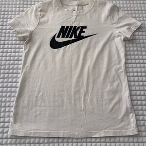 Nike White Tee with Black Text